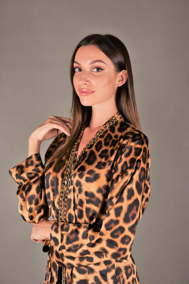 Kimono Silk Tiger | Malachite.uae.