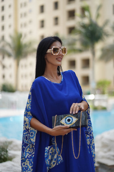 Kuwaiti dress blue /Risi | Malachite.uae.