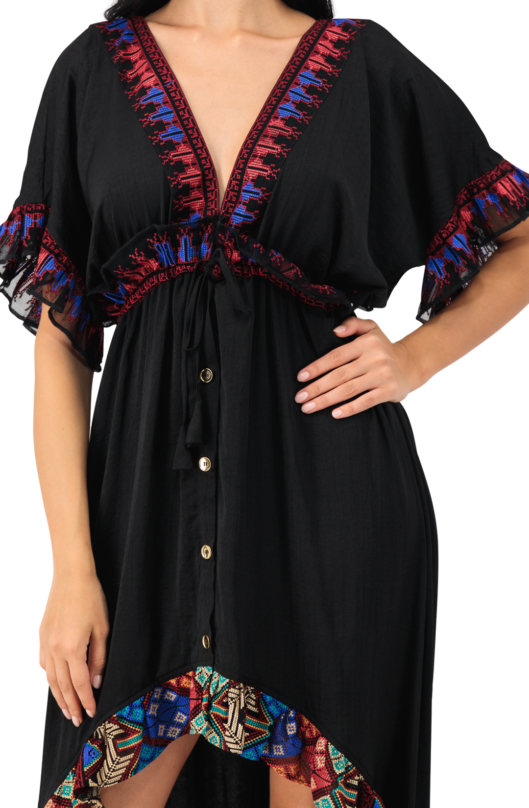 Cotton embroidery dress