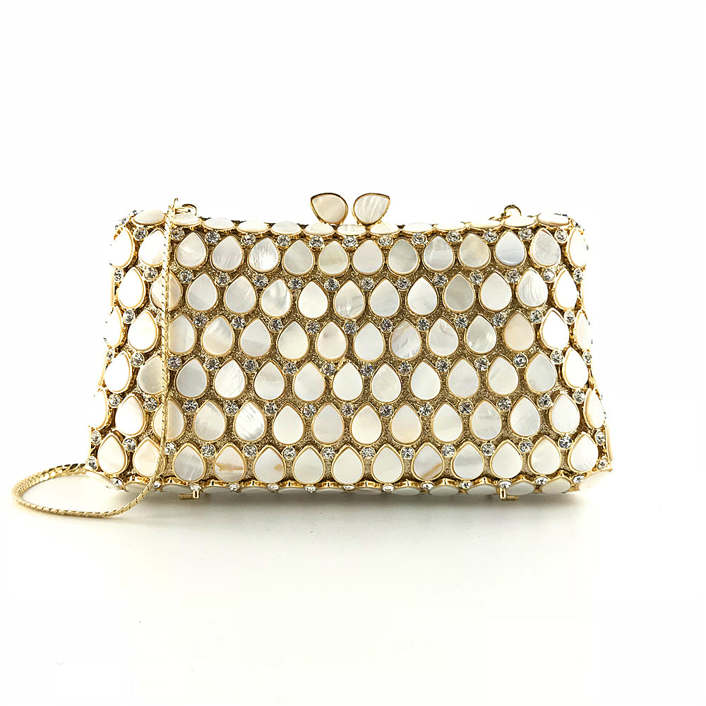 Mother of pearl fancy handbag | Malachite.uae.