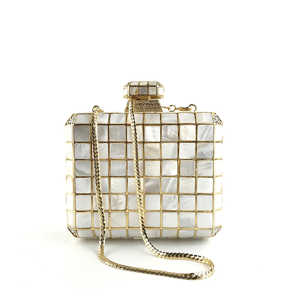 Mother of pearl fancy handbag