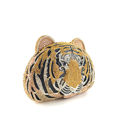 Tiger face fancy handbag | Malachite.uae.