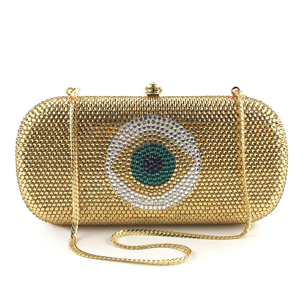 Round eyes fancy handbag